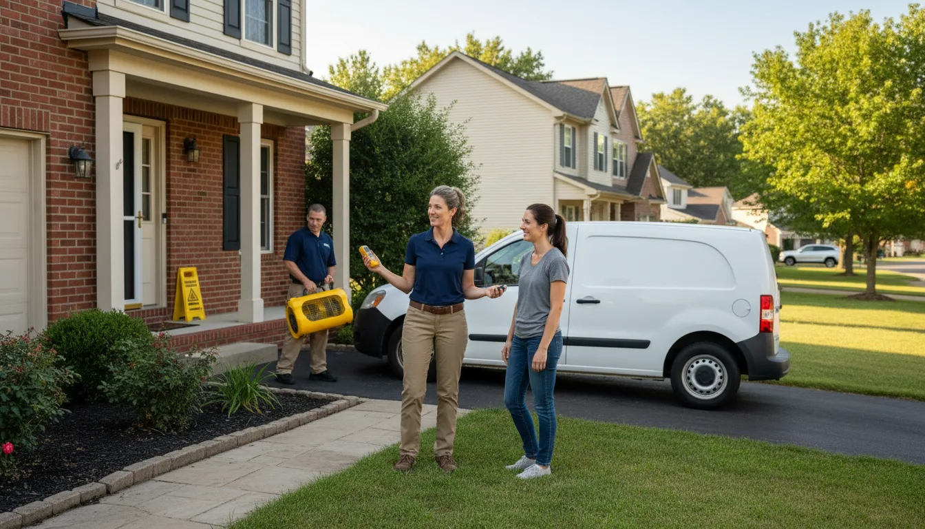 Residential water damage restoration in Cordova, NE